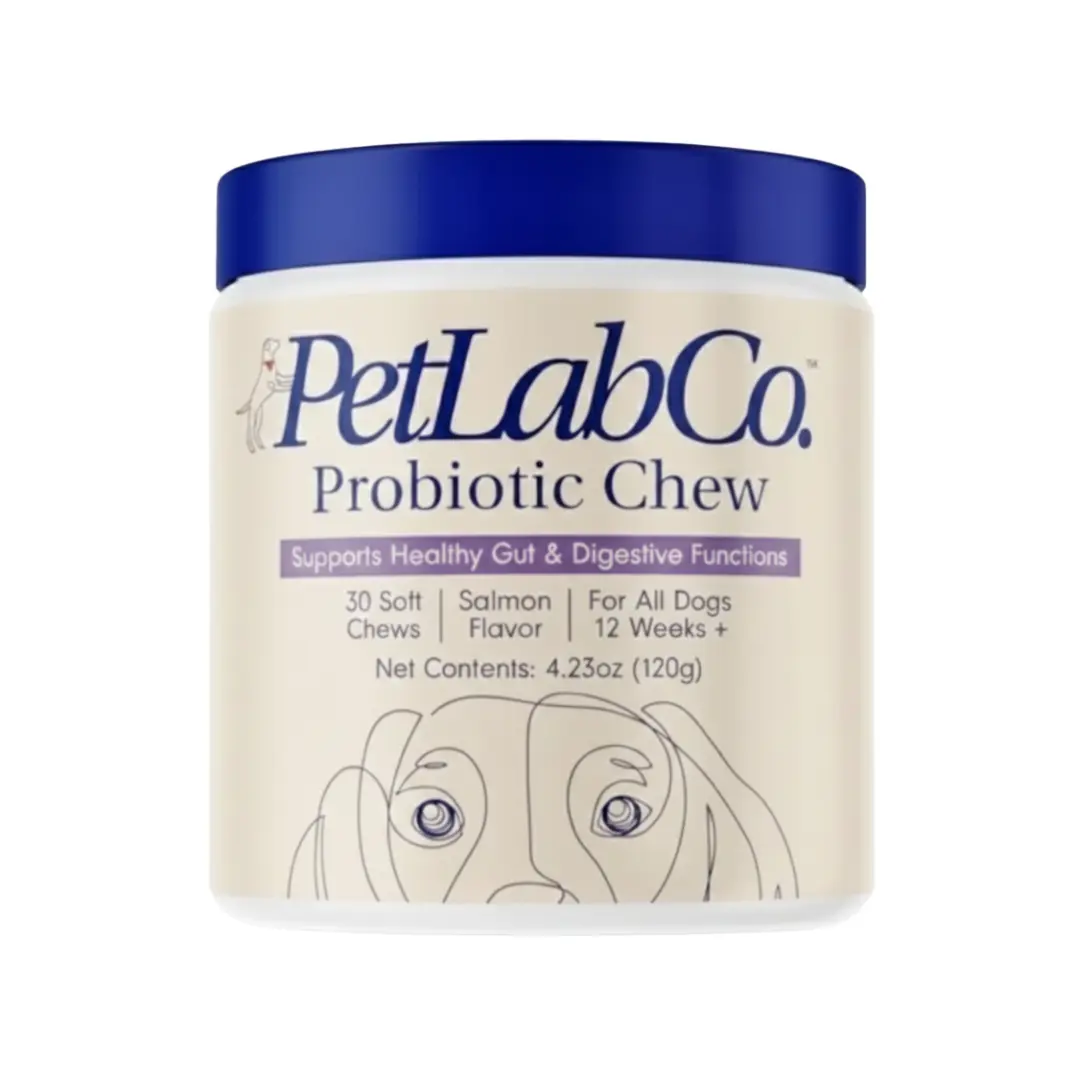 PetLab Co. Dog Probiotic Soft Chews – Pork Flavor, Digestive & Gut Health Support (30 Chews)