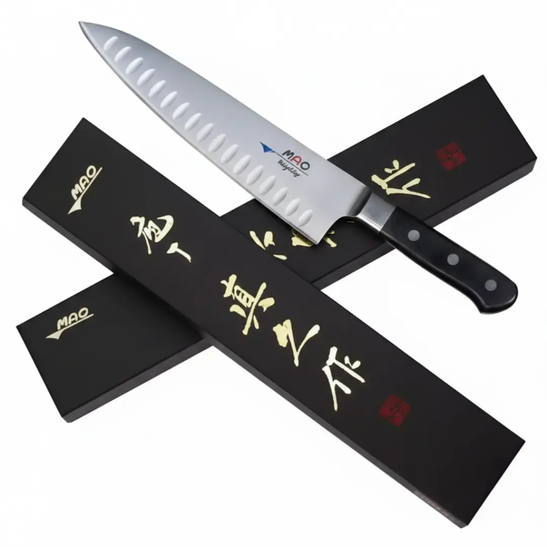 MAC MTH-80 8” Professional Japanese Chef’s Knife – Razor-Sharp Dimpled Blade, Superior Edge Retention - Image 3