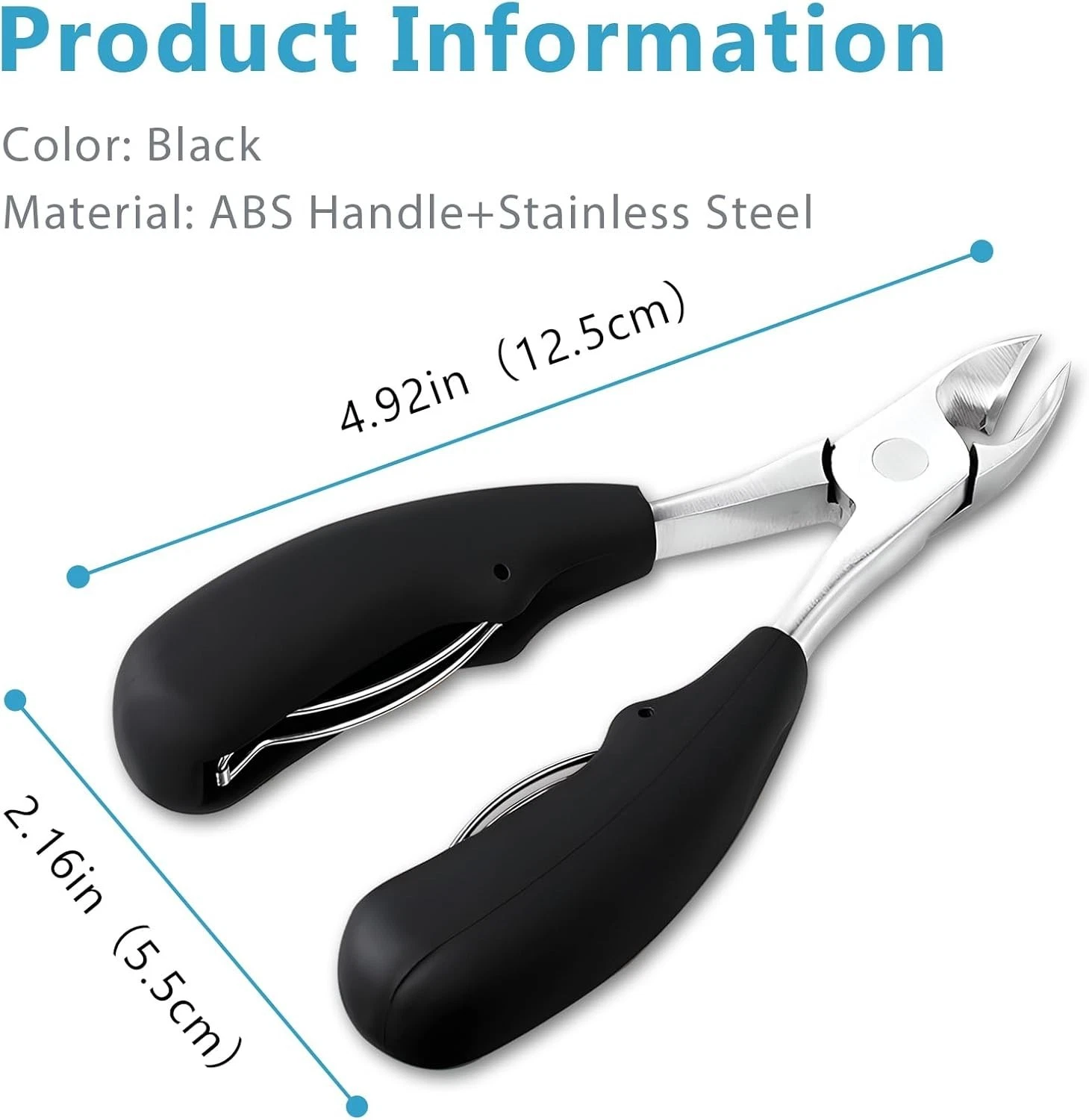 Extra Large Toe Nail Clippers For Thick Hard Nails Cutter Heavy Duty Stainless - Image 2
