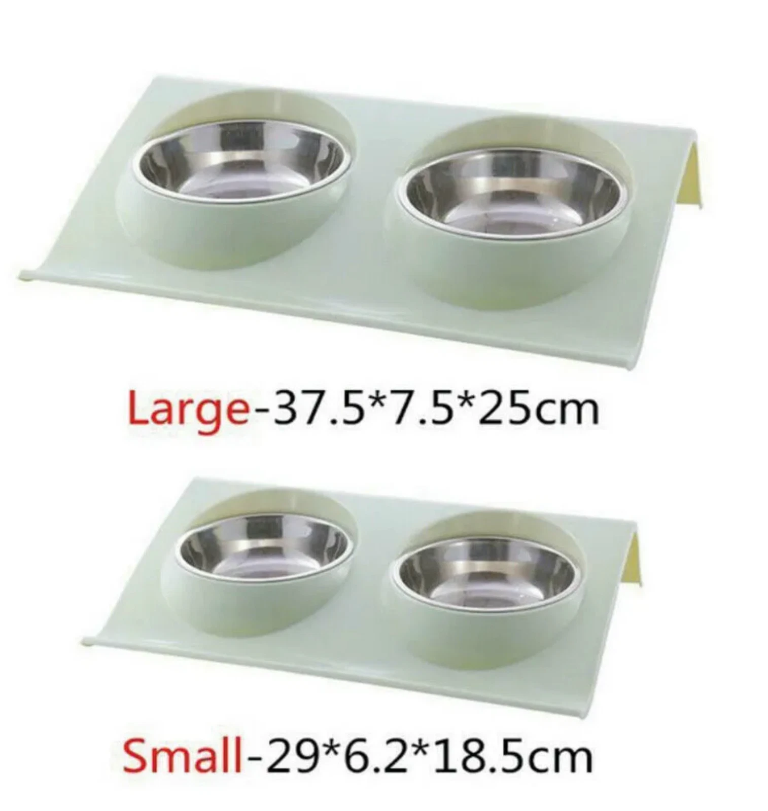 Dog Bowl Cat Bowl Raised Double Pet Feeder Anti Sickness Bowl for Food and Water - Image 3