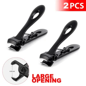 2x Men Hot Extra Large Toe Nail Clippers For Thick Nails Heavy Duty Professional