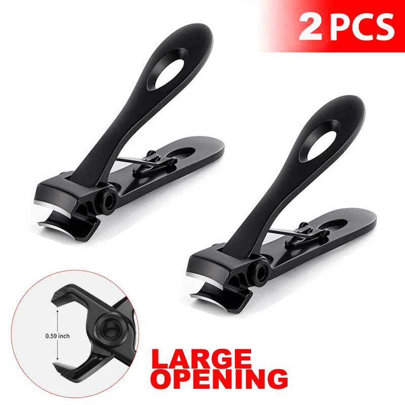 2x Men Hot Extra Large Toe Nail Clippers For Thick Nails Heavy Duty Professional
